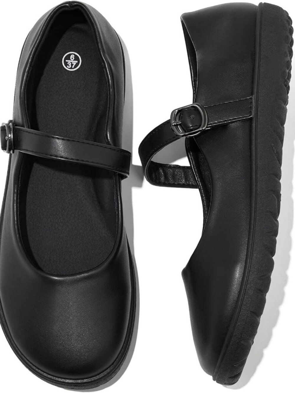 Chic Women's Mary Jane Ballet Flats with Adjustable Strap - Comfortable